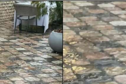 Jaka kiša i led ponovo padali u Doboju, nevrijeme haos napravilo i u Prnjavoru (VIDEO)